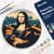 Peinture par Numéro sur disque en bois Figured'Art - Mona Lisa La Joconde - Kit de Loisir Créatif DIY Numéro d'Art Complet - 30cm de diamètre