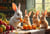 Puzzle 1000 pièces - Le Festin des Petits Lapins - Alipson Puzzle
