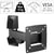 Support mural TV inclinable pivotable HAMA - Métal - Noir - 26 pouces 15 kg