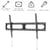Support mural TV inclinable HAMA - Acier - Noir - 37 à 120 pouces - 100 kg