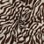 Tissu Toile Polycoton canvas aspect lin Lila motif zebré Marron sur fond Naturel