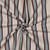 Tissu Toile Polycoton canvas aspect lin Lior rayures Bleu et Rouge sur fond Naturel