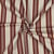 Tissu Toile Polycoton canvas aspect lin Lior rayures Vieux rose et Orange sur fond Naturel
