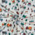 Tissu Popeline de Coton digital Tom engins de chantier sur fond Blanc
