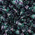 Tissu Viscose imprimé digital Louisa petits fleurs sur fond Noir