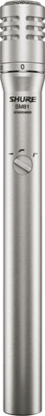 Shure SM81-LC - Microphone statique cardioïde pour instruments 