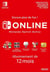 Code de téléchargement Nintendo Switch Online : abonnement 12 mois