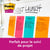 Post-it® lignés - 102 x 152 mm - Super sticky boost - 3M - bloc de 45 feuilles - couleurs assorties