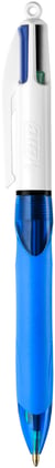 Stylo bille 4 couleurs BIC - Grip - Bleu, rouge, vert, noir - Pointe moyenne