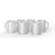 Lot de 6 mugs personnalisables Cricut™ -  céramique - Blanc - 425 ml