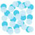 Confettis en papier bleus - Big Reveal - Amscan 