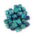 36 dés pour JDR Chessex - Gémini - Bleu, sarcelle et or