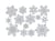 Matrice de découpe Thinlits Sizzix - Flocons - 14 pièces