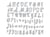 Lot de 69 matrices de découpe Thinlits Sizzix - Alphabet