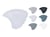 CC HS - BOITE DE 216 MEDIATORS NYLON FINS