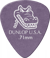 Lot de 12 médiators  0,71 mm Dunlop Gator Grip 417P71 - violet 