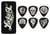 Dunlop - Boite 6 médiators 0,73mm Lucky 13 L13CT73
