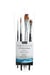 Lot de 4 pinceaux synthétique à manche court pour l'aquarelle