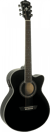 Washburn Festival Series EA12 - Guitare électro-acoustique - Jumbo - Black