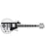 LTD - Guitare électrique électrique James Hetfield Iron Cross blanc brillant