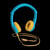 Casque audio bleu - Lunii