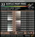 Lot de 22 marqueurs à peinture acrylique Tooli-Art - Pointe extra-fine 07 mm - Gris