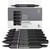 Lot de 5 marqueurs alcool pointe ProMarker + 1 blender Winsor & Newton - Noir