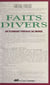 Faits divers : 350 dépêches