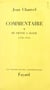 Commentaire (1) - De Vienne à Alger, 1938-1944