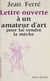 Lettre ouverte à un amateur d'art pour lui vendre la mèche