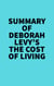 Summary of Deborah Levy's The Cost of Living