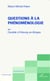 Questions à la phénoménologie - ou Candide à Fribourg-en-Brisgau