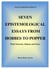Seven Epistemological Essays From Hobbes To Popper With Nietzsche, Duhem And Peirce