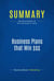 Summary: Business Plans that Win $$$ - Review and Analysis of Rich and Gumpert's Book