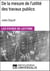 De la mesure de l'utilité des travaux publics de Jules Dupuit - Les Fiches de Lecture d'Universalis
