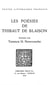 Les Poésies de Thibaut de Blaison