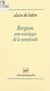 Bergson, une ontologie de la perplexité