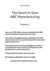 The Quest to Save ABC Manufacturing - Volume 1