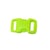 10 clips plastique vert - Creacord -10mm/30x15mm