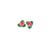 Lot de 10 roses avec feuilles azyme Patisdécor - Rose - ⌀ 5 cm - 21 g