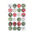 Badges ronds x24 - 3cm - Noël tradition - Créalia