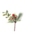 Branche enneigée - Tradichic - rouge et pailleté or - 10 cm  