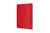 Carnet - 19 x 25 cm - Moleskine- 192 pages lignées - couverture souple - rouge écarlate
