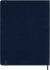 Carnet - 19 x 25 cm - Moleskine - 192 pages unies - couverture rigide - bleu saphir