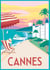 Canevas imprimé - 40 x 52 cm - Cannes