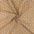 Coupon de tissu en double gaze Domotex - Uni - Coton - Camel - 100 x 130 cm