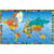 Sous-main rigide PVC Monde - 37,5 x 57,5 cm 