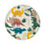 Lot de 8 assiettes ScrapCooking® - Dinosaure - Carton - Ø23 cm