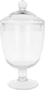 Jar rond avec couvercle avec pied CUL - H28,5 cm 