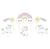 Décoration pour gâteau - Baby licorne - set de 6